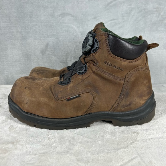 Red Wing BOA King Toe 6" Mens 11.5 EE Brown Leather Steel Toe Work Boots 2298 - Picture 3 of 8